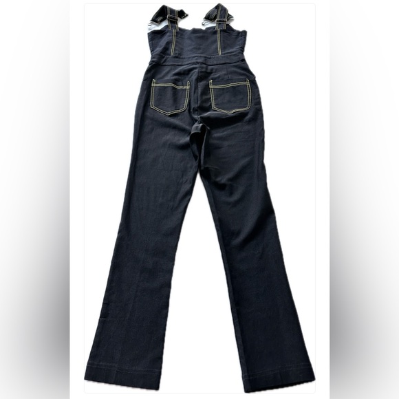 Unique Vintage Black Denim Overalls size S/4 - Picture 3 of 14